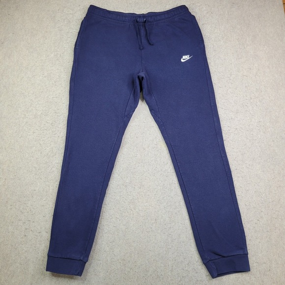 Nike Joggers Mens LT Large Tall Blue Sweatpants Drawstring Embroidered - Picture 1 of 15